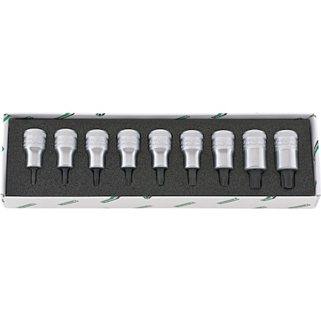 Stahlwille Tools Socket & Ratchet Sets, Torx, 9 pcs 96031004
